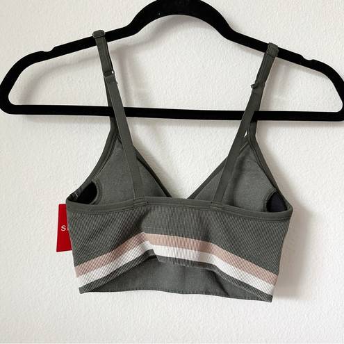 Spanx NWT  Soft Stretch Seamless Low Impact Sports Bra in Dark Palm sz XS