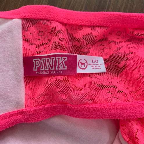 PINK - Victoria's Secret VS PINK Strapless Lace Bandeau Bra sz L