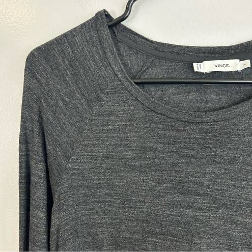 Vince  Long Sleeve Grey Lightweight Top/T-shirt Size Small