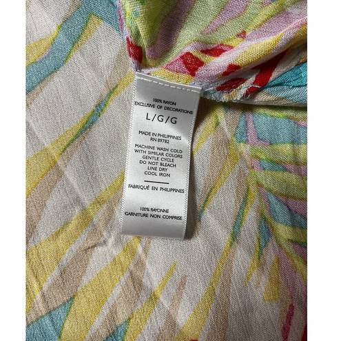 Natori N by  Multicolored Bora Bora Crinkle Caftan Size Large