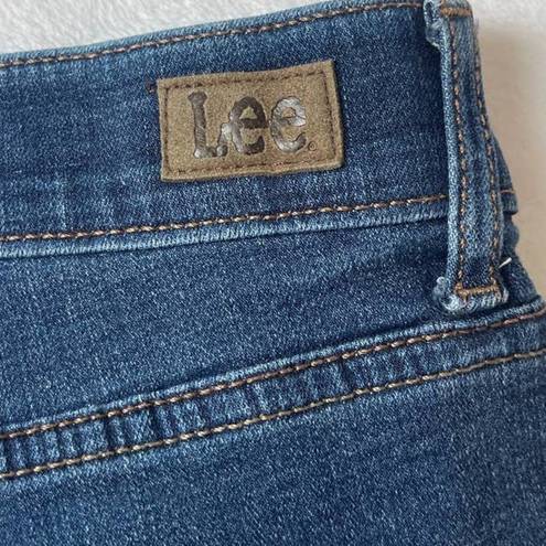 Lee  Women’s Dark Wash Regular Fit Bootcut Mid-Rise Jeans Size 16 Short #1280