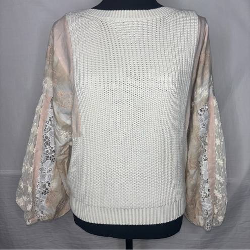 Anthropologie  Pilcro Martine Peasant Sleeve Sweater Size Small