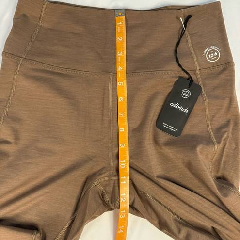 Allbirds NWT  Women Size L Cocoa Brown Natural Flow Legging Gym Active Cooling