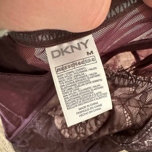 DKNY Purple Lace Corset Top