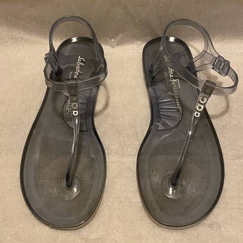 Salvatore Ferragamo  Jelly Clear Sandals Size 9.5