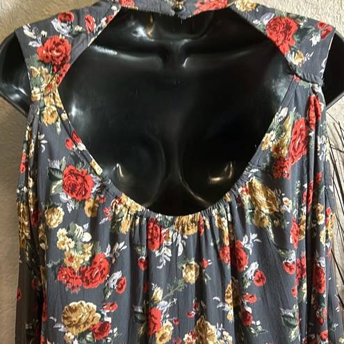 Angie  cold shoulder, long sleeve Boho dress size medium ￼