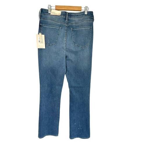 NYDJ  Slim Bootcut Lift xTuck Stretch Jeans Size 8 Bleach Splatter Sandspur NWT