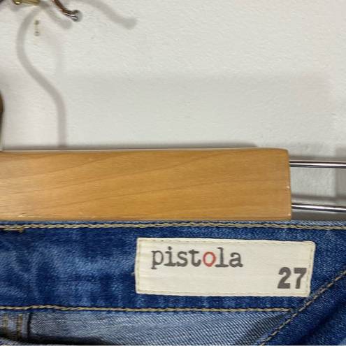 Pistola  Denim Hi Rise Cropped Med Wash Jeans Size 27