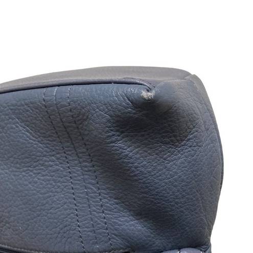 Stone Mountain  blue gray leather, mini shoulder bag