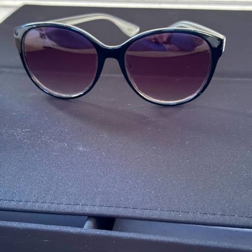 Gap  Vintage black frame, silver accents  oversized cat eye sunglasses June 2015