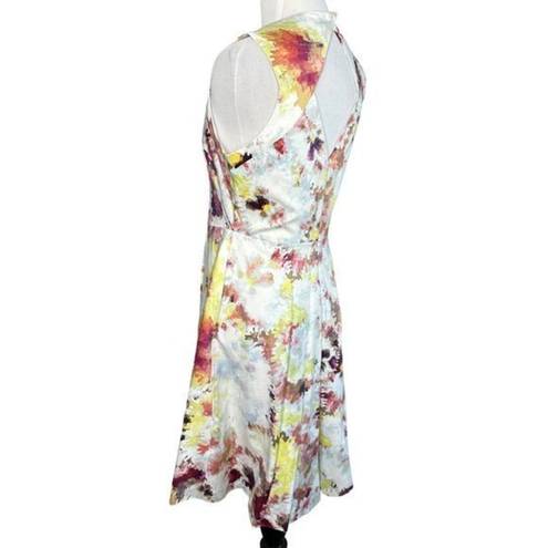 Hunter Bell Anthropologie‎  New York Kukka Tea Sleeveless Watercolor Dress Size 4