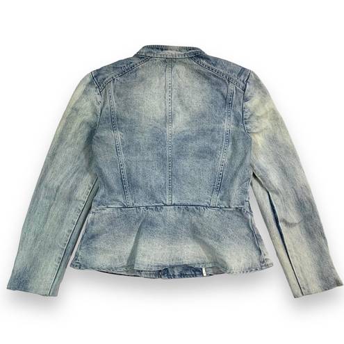 Rebecca Taylor  Denim Moto Jacket Women's 2