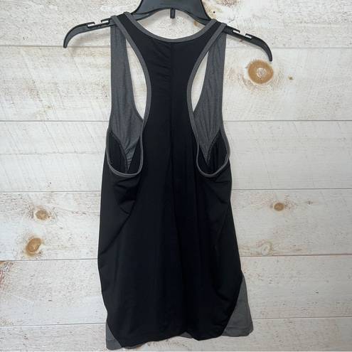 Marika tek  Dri-Wik Performance Wear Dark Gray & Black Racer Back Active Tank Top