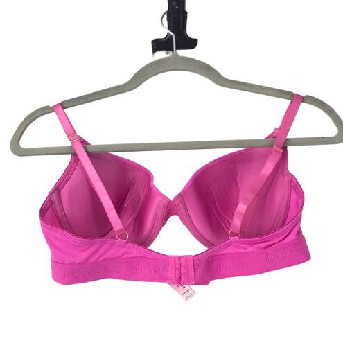  INTIMATES PINK PADDED BRA WOMENS SIZE 36C JUICY COUTURE LOGO BAND