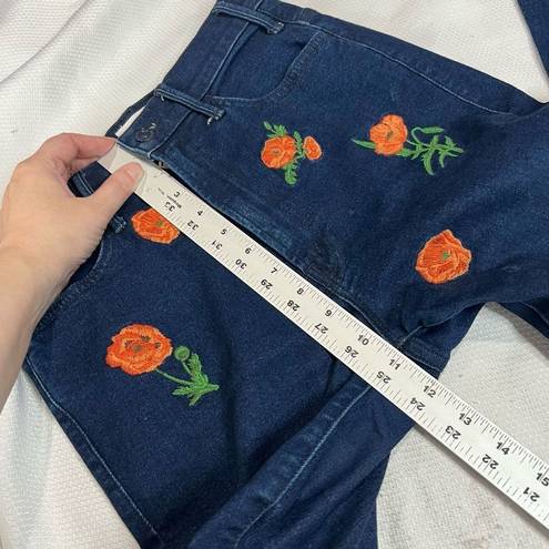 Mother The Hustler Ankle Fray Jean in A Field Of Poppies Women’s Sz 26