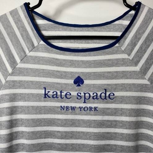 Kate Spade  | Striped Embroidered Logo T-Shirt