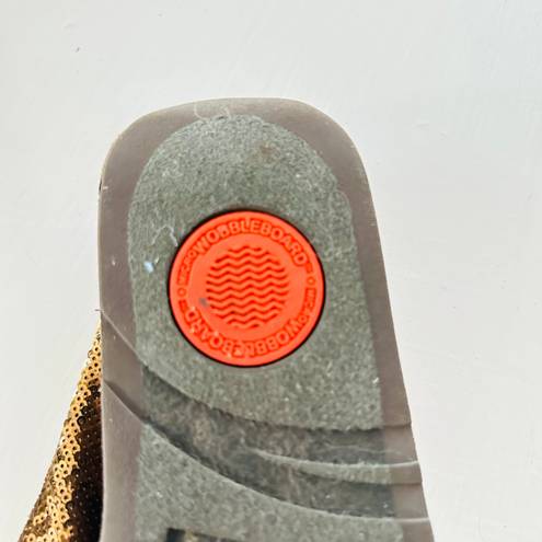 FitFlop Women's Sandals Sequins wedge Size 9 flip flop