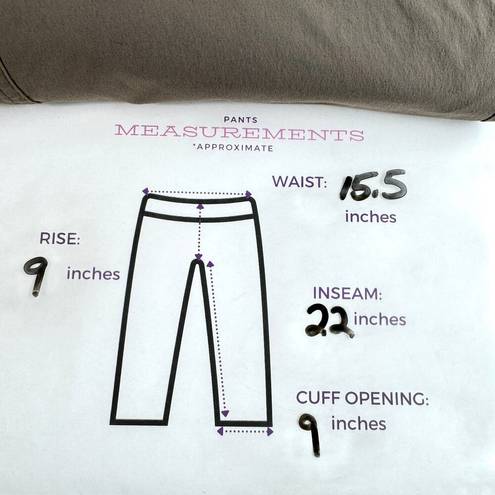 L.L.Bean  Womens Comfort Trail Pants Water Repellant Crop Leg Ash Size 8