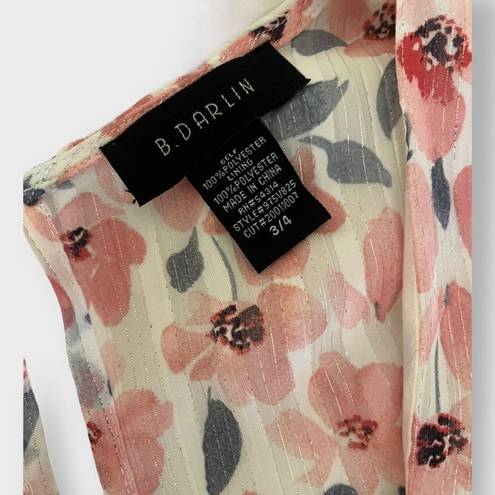 B Darlin NWT Floral-Print Short-Sleeve A-Line Dress