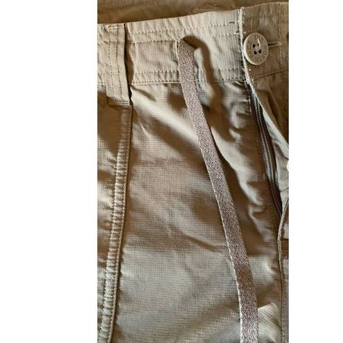 The North Face  hiking pants roll up button conversion