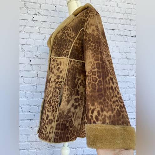 Bernardo  Women’s Faux Fur Leopard Print Coat