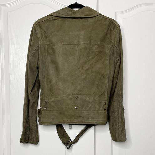 ALLSAINTS  Luna Suede Goat Leather Biker Jacket Size 0