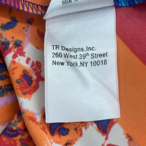 Tracy Reese Plenty Dresses  Women Size 10 Sasha Floral N Stripes Dress Multicolor