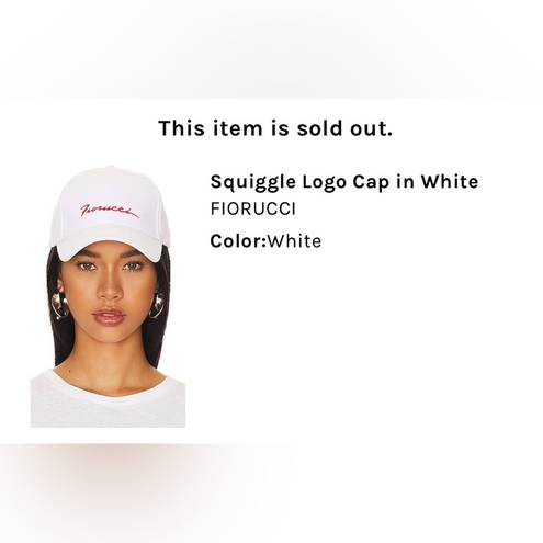 Fiorucci   White Squiggle Logo Cap