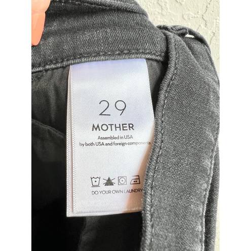 MOTHER The Hustler High Waisted Ankle Fray Hem Flared Denim Jeans Not Guilty 29