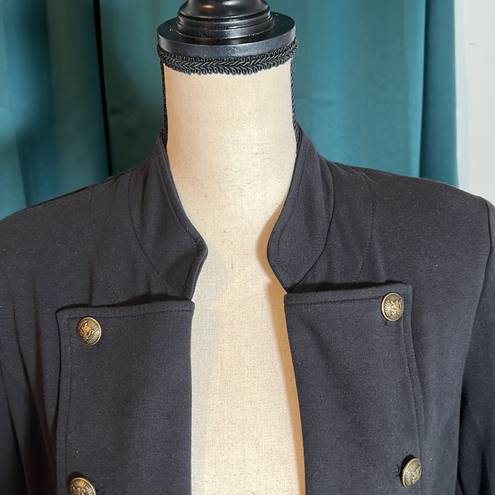 Tommy Hilfiger  Military Band Button Blazer Jacket Women Small Blue New NWT