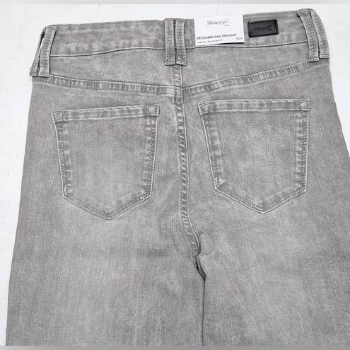 Skinny Girl December High-Rise Slim Straight Gray Jeans Size 28/6 New!