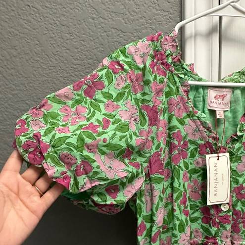 Tuckernuck  Banjanan Poppy Floral Short Sleeve Maxi Dress Size Small NWT