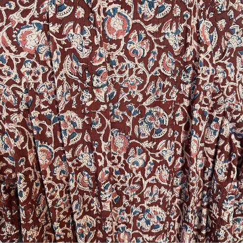 Bordeaux Faherty Montara Dress Merlot  Floral Print