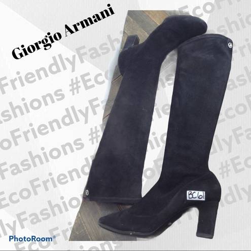 Giorgio Armani  Tall Suede Boots