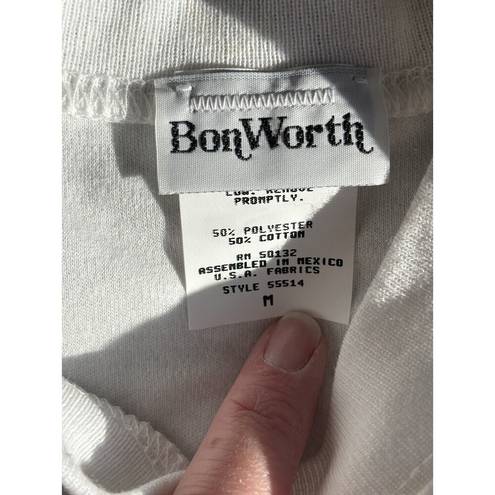 Bonworth Vintage  T-Shirt Size Medium Women's Gone Shopping Embroidered T-Shirt
