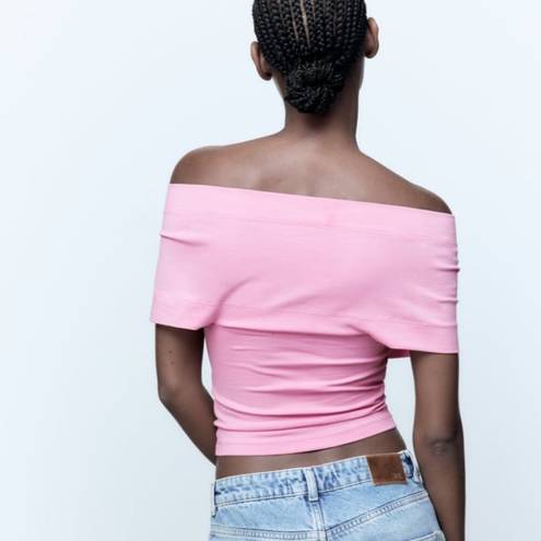 ZARA NWT  Wrap Top in Pink