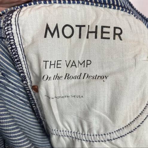 On The Road Mother The Vamp  Destroy Wash Ankle Jeans Sz.27