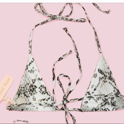 Chloe Rose  bikini top snake print size small