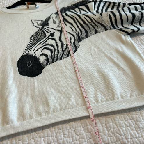 American Vintage Vintage BJ Frog Women’s White Zebra Sleeve Sweatshirt