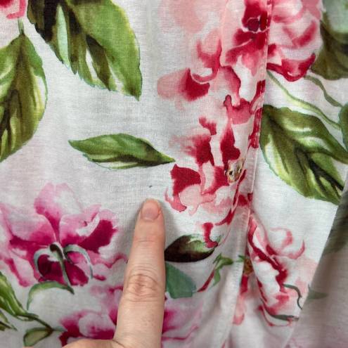 Show Me Your Mumu  Brie Robe Garden of Blooms Pink Floral Lightweight One Size