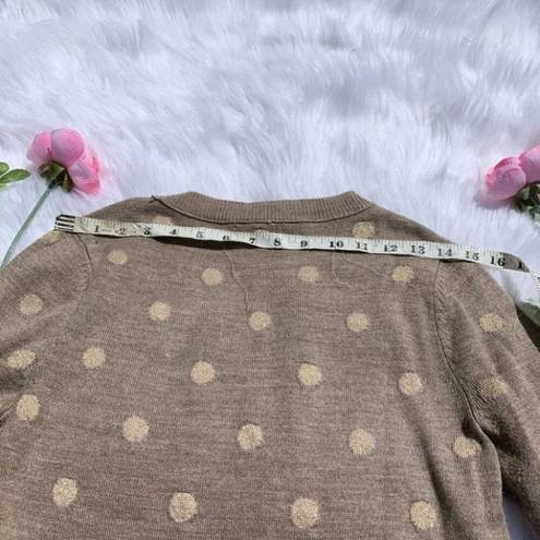 Krass&co New York  Brown Polka Dot Sweater Small