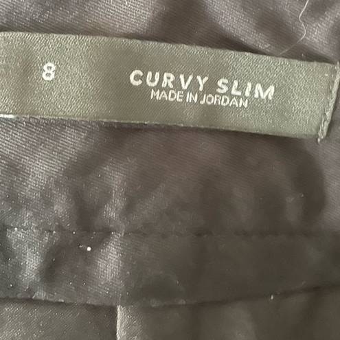 Loft  Curvy Slim Black Dress Pants Size 8