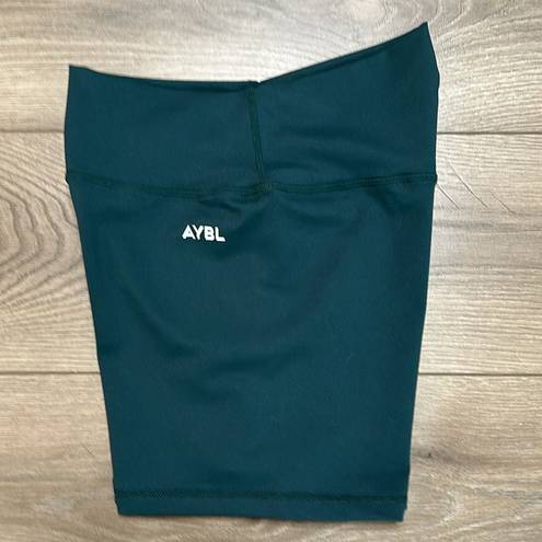 AYBL  High Rise Green Bike Shorts Size Medium