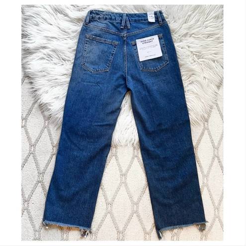 Good American NWT  Good Curve Straight Crossover Jeans In Indigo 125