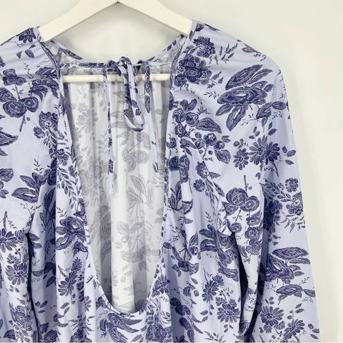 Hill House NWT  The Simone Dress Lilac Tonal Floral XS