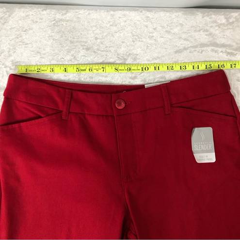 St. John’s Bay  rumba red capri mid rise women’s size 12