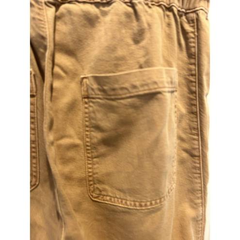 Pilcro  Anthropologie Brown Ultra High Rise Relaxed Pull On Jeans Tie Waist Small