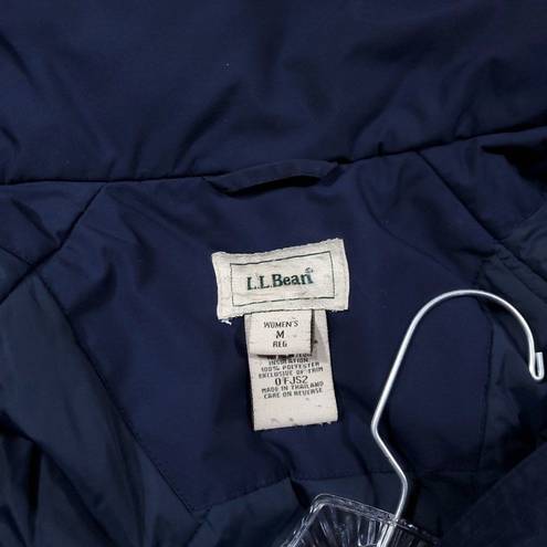 L.L.Bean READ  Women’s Blue Thinsulate Double Zipper Hooded Coat Jacket Medium