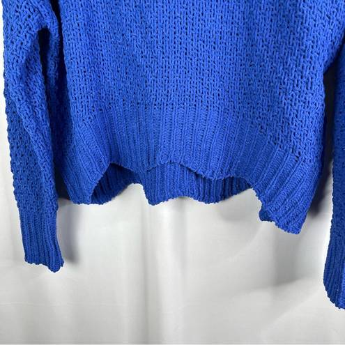 The Moon  & Madison | Blue Chenille Turtleneck Sweater XS