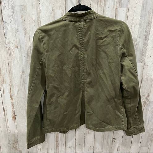 Hang Ten  Green Utility Military Boho Button Jacket